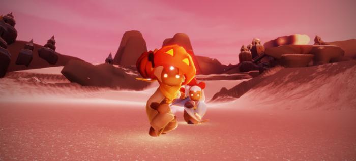 光遇先祖舞台滑雪怎么过1