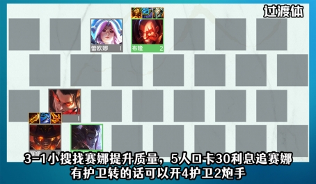 云顶之弈塞娜后期怎么发挥1