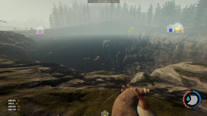 森林天坑怎么下去1