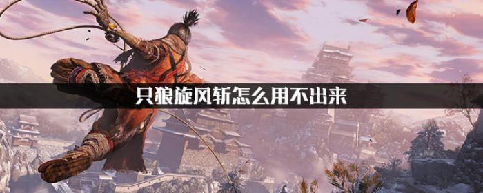 《只狼》技能旋风斩1