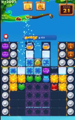 开心消消乐隐藏关209关怎么过1