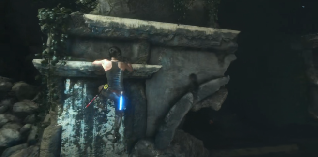 古墓丽影横梁怎么抓2