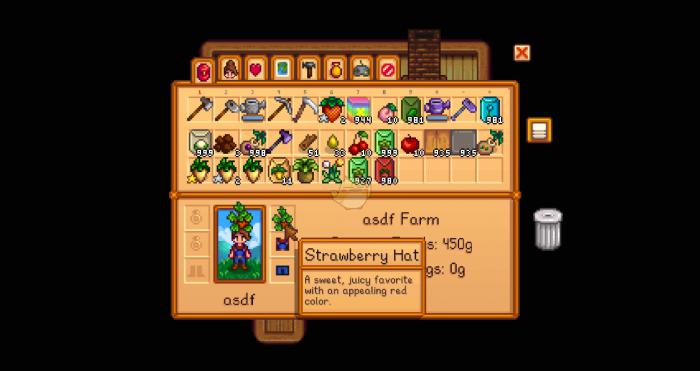 星露谷物语帽子有什么用处1