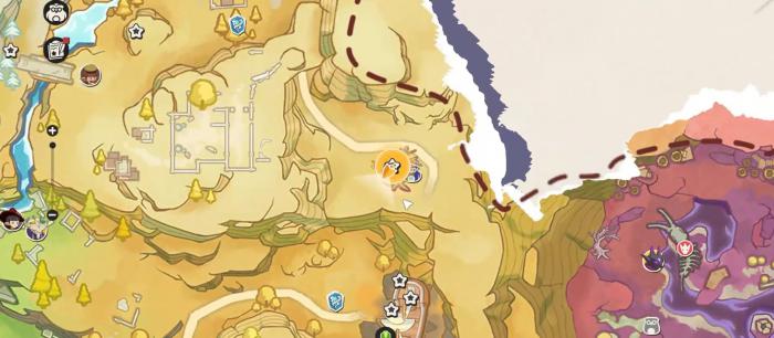 洛克王国世界星霜崖地跑图攻略1