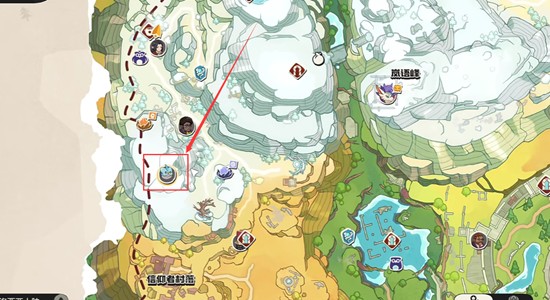 洛克王国世界冬羽雀捕捉位置2