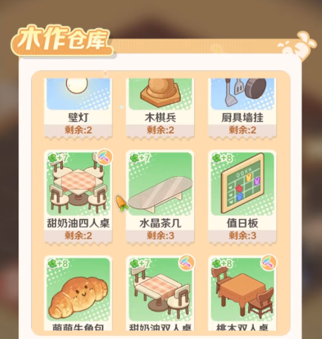 解忧小食光家具合成全攻略2