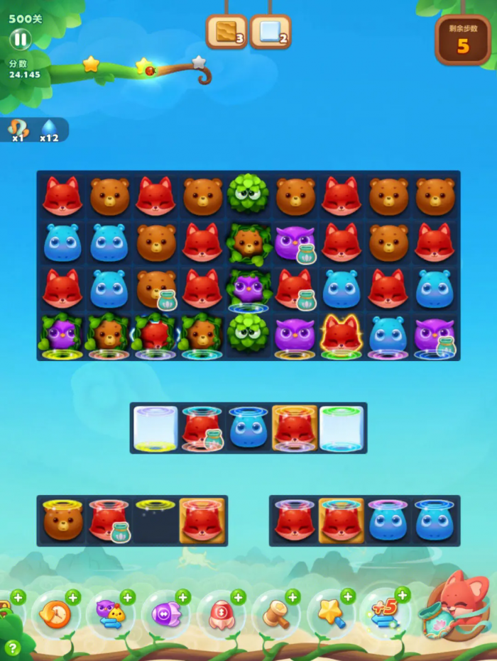 如何通关开心消消乐第十132关1