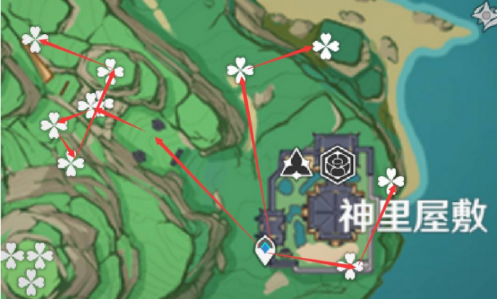 原神绯樱绣球位置在哪3