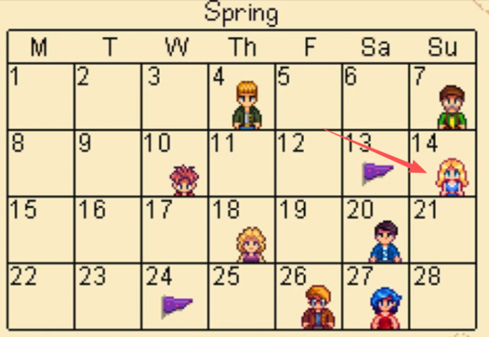 星露谷物语海莉生日在哪里1