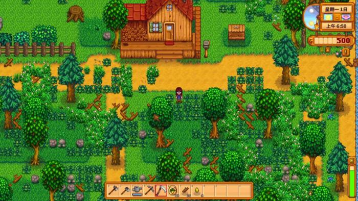 星露谷物语如何获取大量木材1