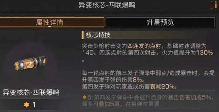 明日之后突击步枪核芯有哪些2