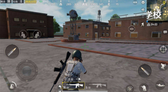 绝地求生刺激战场学校怎么打1