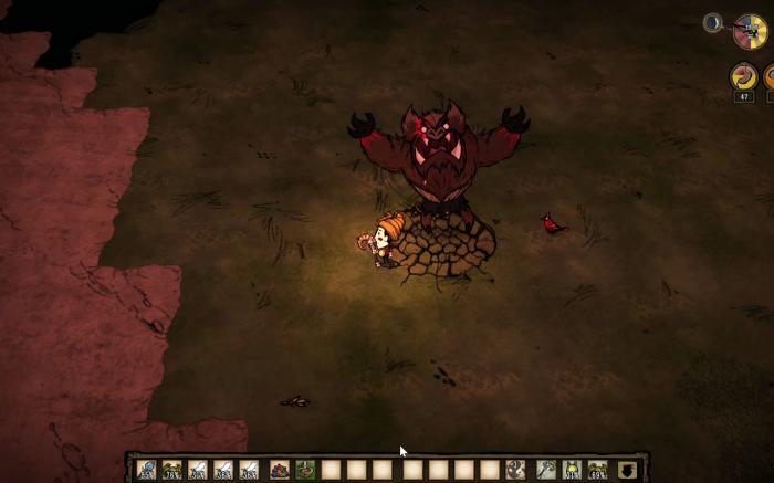 饥荒联机版中立生物怎么打1