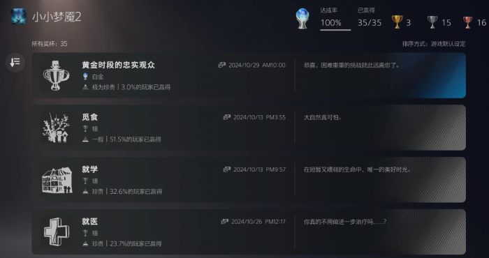 小小梦魇2全成就怎么拿1