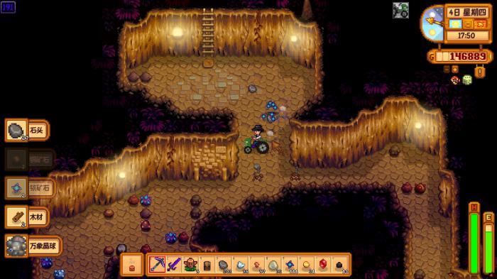 星露谷物语骷髅洞穴挖矿必带什么1