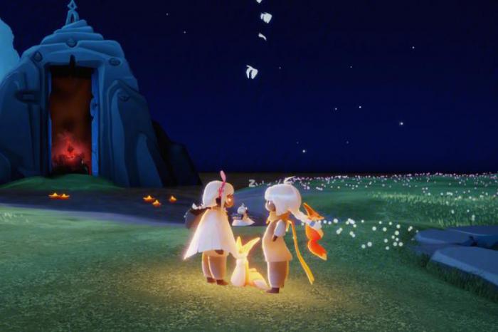 光遇怎么双人垂直下落1