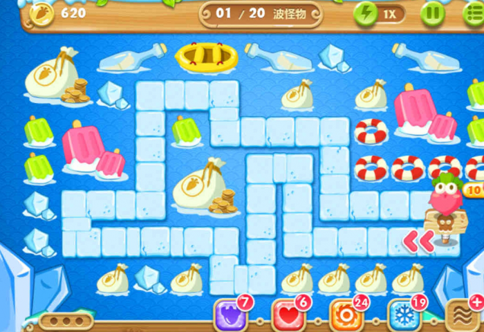 保卫萝卜4第二章第2关怎么过3