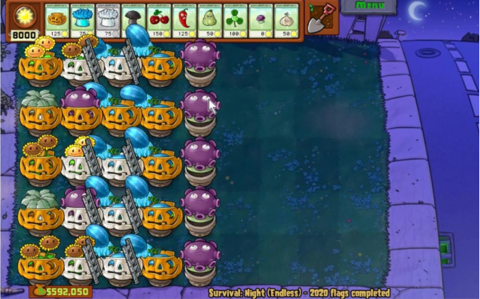 植物大战僵尸原版黑夜无尽怎么过3