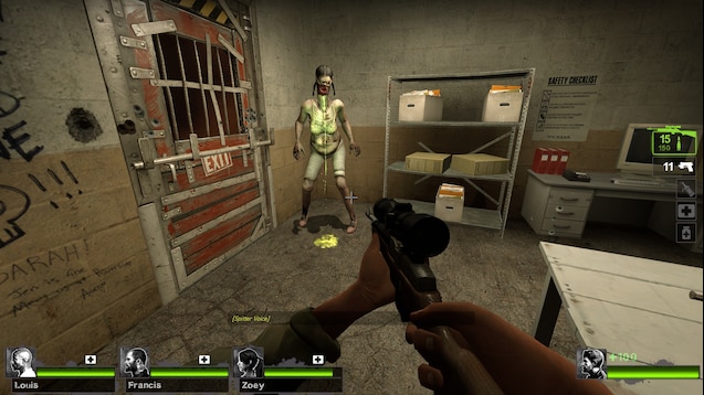 求生之路2怎么用1代角色1