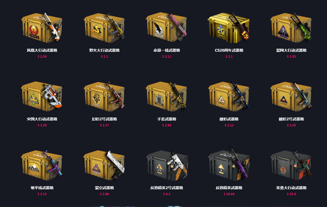 反恐精英武器箱能开出什么1