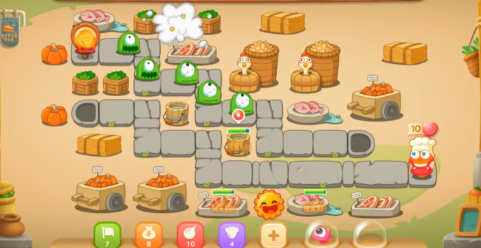 保卫萝卜3第五十二关怎么1