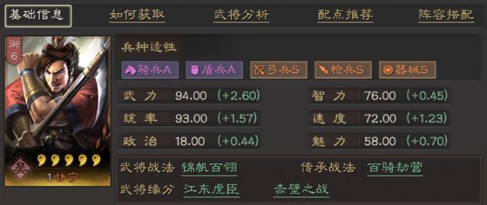 三国志战略版甘宁搭配什么1