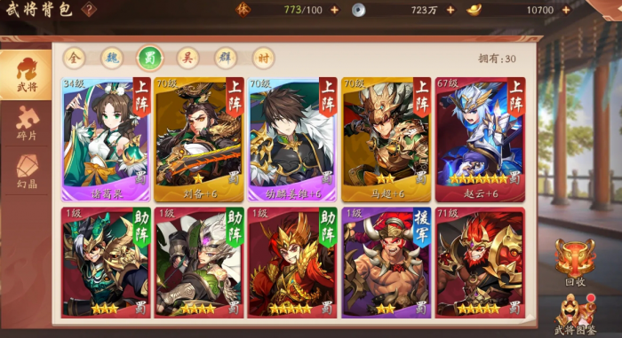 少年三国志2带紫金的阵容怎么搭配2