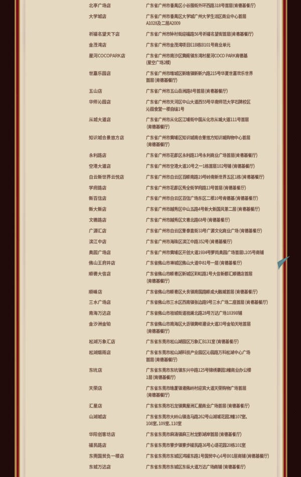 《原神》肯德基联动主题门店位置介绍9