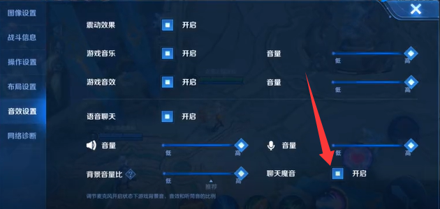 王者荣耀魔音功能在哪开2