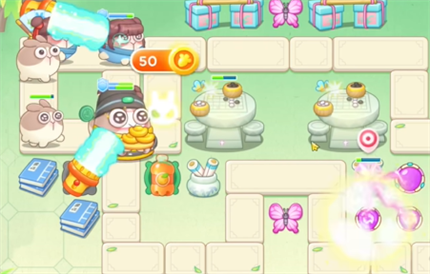 保卫萝卜4梁波波与祝秋秋第4关怎么过3