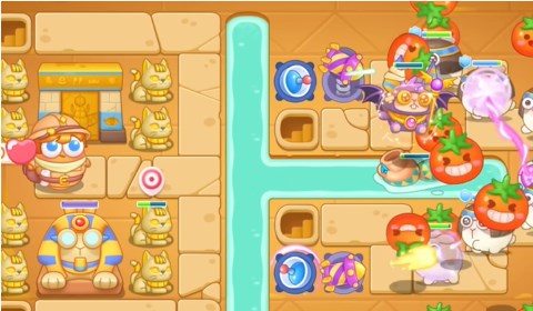 保卫萝卜4法老归来第84关怎么过3