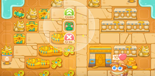 保卫萝卜4法老归来第74关怎么过1