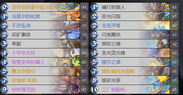 炉石传说大哥骑卡组怎么搭配2