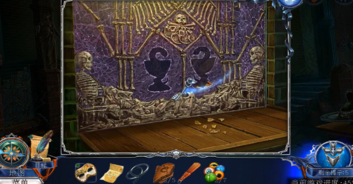 密室逃脱13怎么旋转骷髅头1