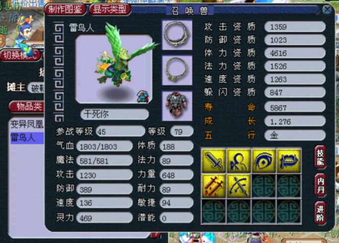 梦幻西游雷鸟人带什么套子合适1