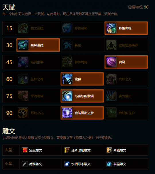 魔兽世界熊猫人之谜平衡德天赋雕文推荐1