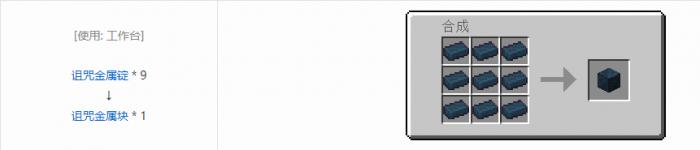 我的世界诡厄巫法建筑方块合成表大全2