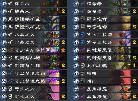 《炉石传说》暗影崛起咆哮德卡组介绍1