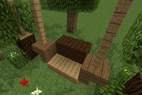 《我的世界》秋千制作详解5