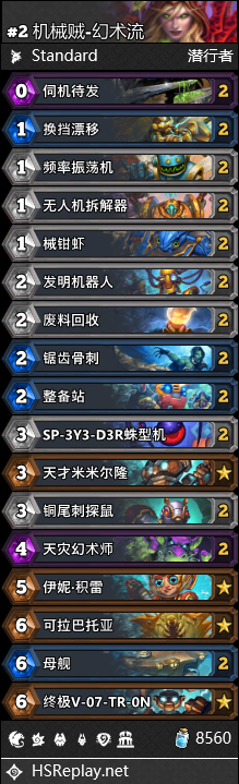 炉石传说泰坦诸神盗贼卡组推荐1