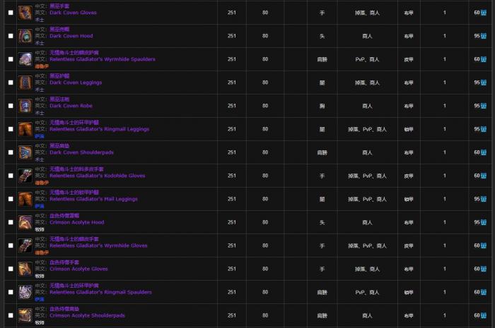 魔兽世界寒冰纹章换哪些装备5