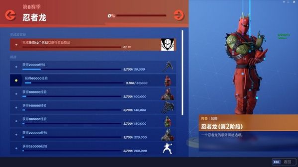 《堡垒之夜》忍者龙皮肤一览1