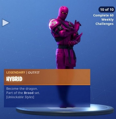 《堡垒之夜》忍者龙皮肤一览12