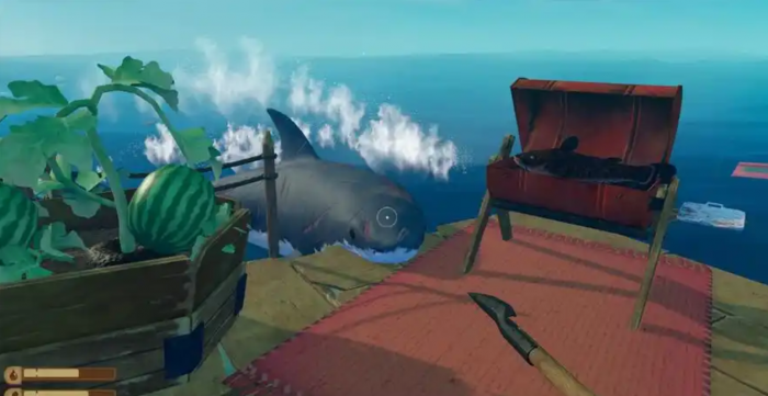 raft木筏求生怎么打鲨鱼2