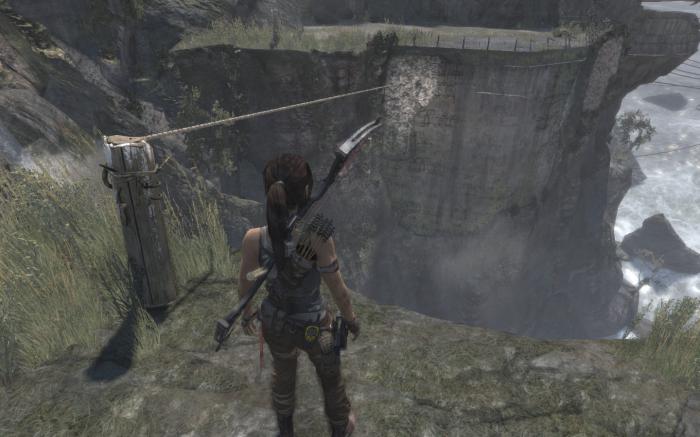 古墓丽影怎么爬悬崖2