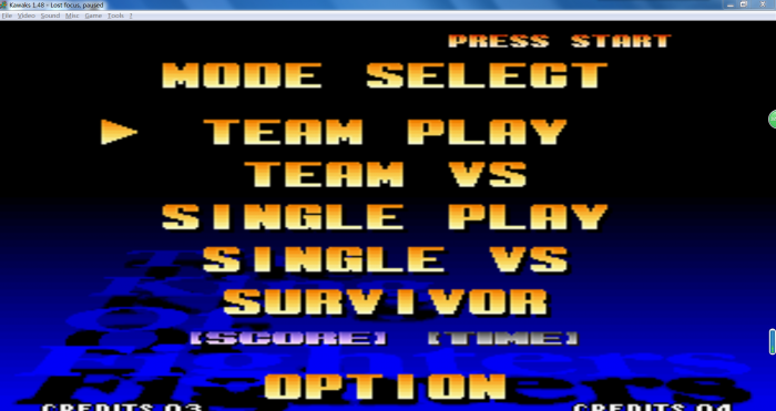 拳皇97如何进入训练模式2