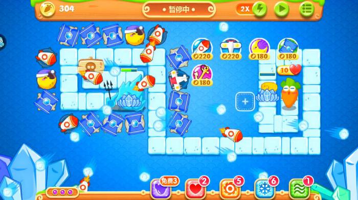 保卫萝卜2第9关怎么过1