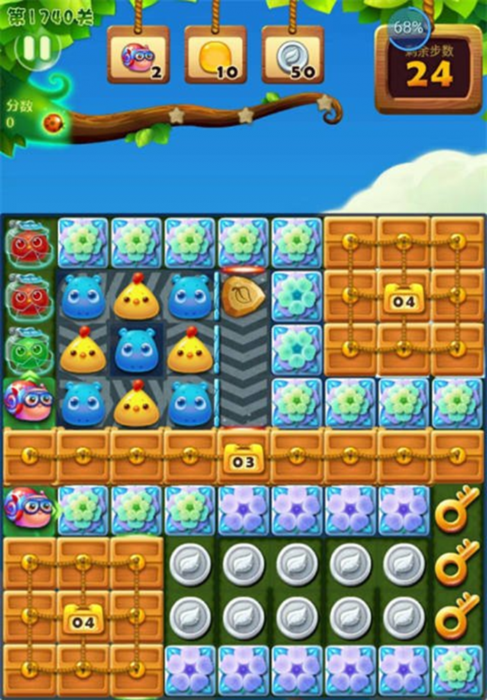 开心消消乐1077关怎么过1