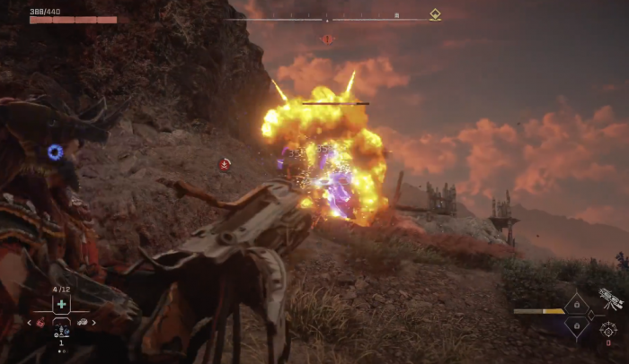 地平线西之绝境闪电鳄怎么打3