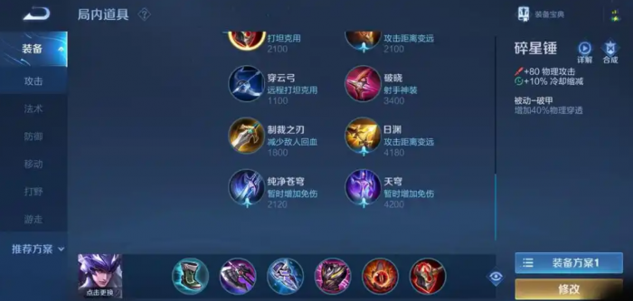 王者荣耀马超出装有什么1